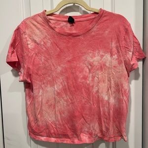 Homemade tie dye crop top